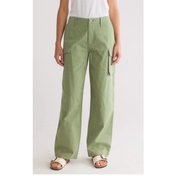 rag & bone Denim - Rag & Bone Pants Nora Wide Leg Utility Cargo in Green